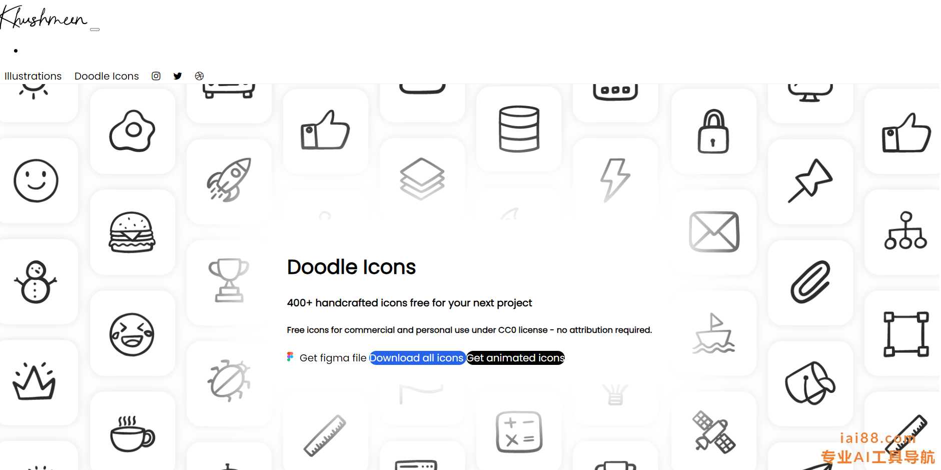 Doodle Icons-涂鸦风格